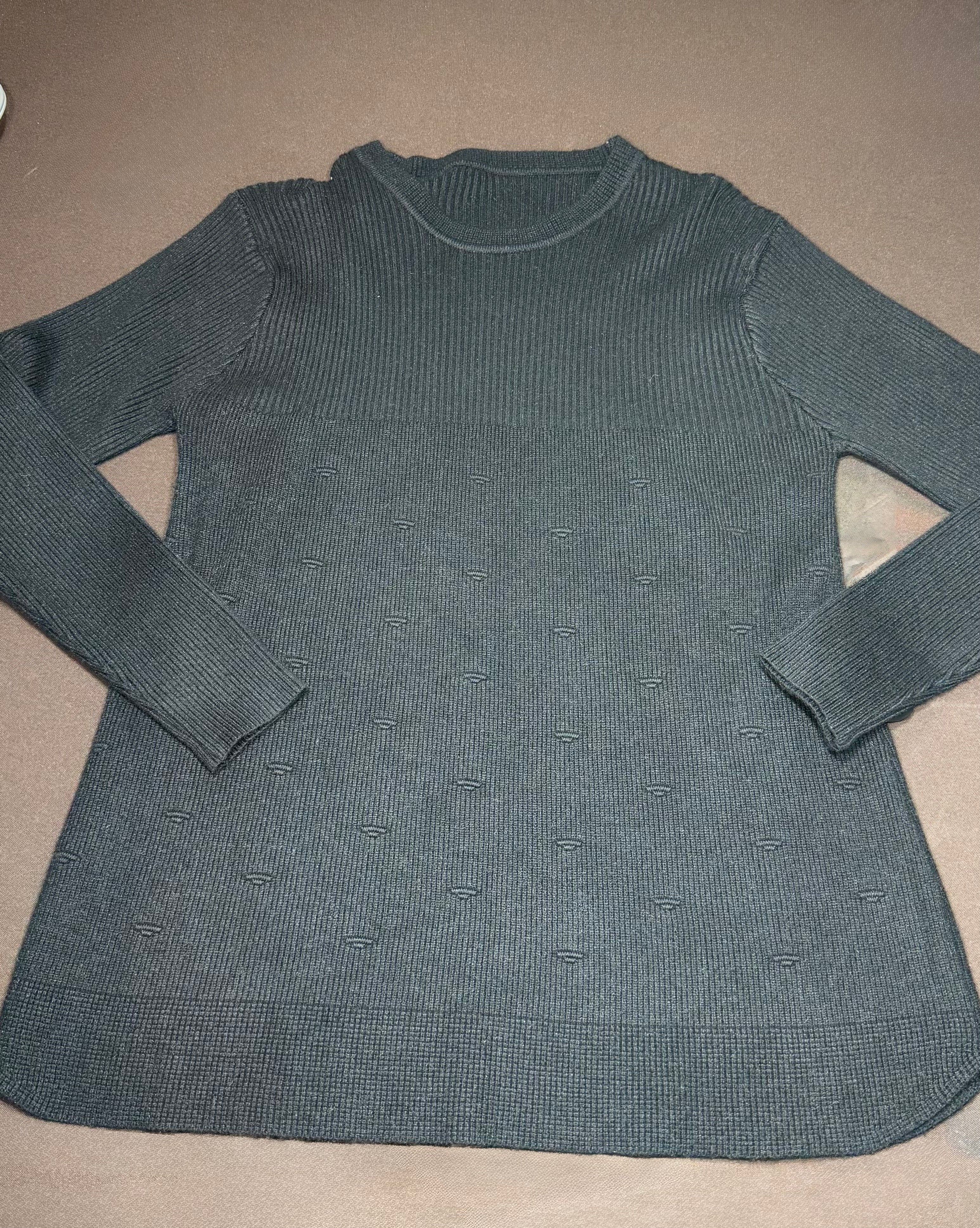 Charcoal Grey Long-Sleeved Sweater