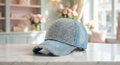 Adjustable Rhinestone Baseball Cap